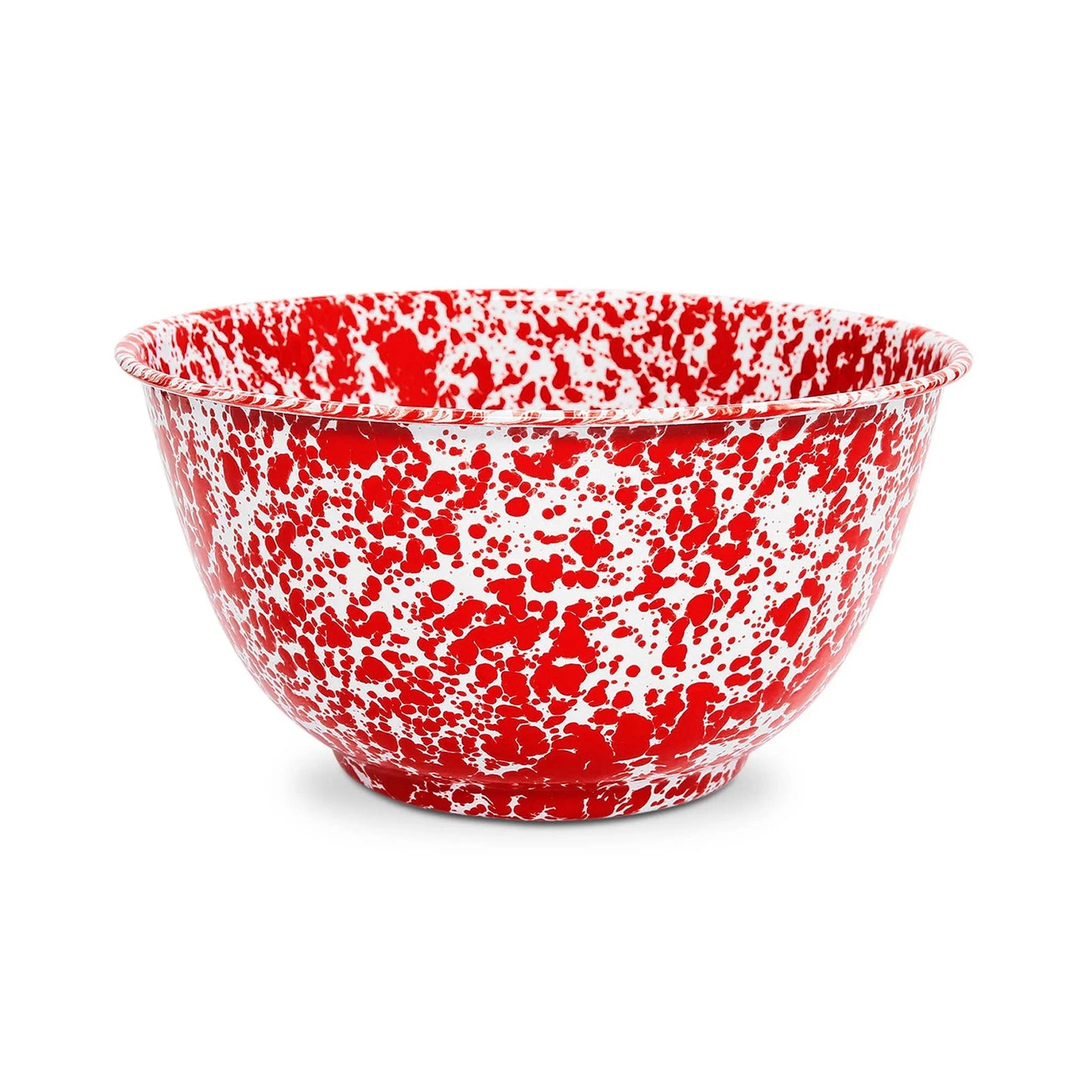 Crow Canyon Splatter Enamelware Large Salad Bowl