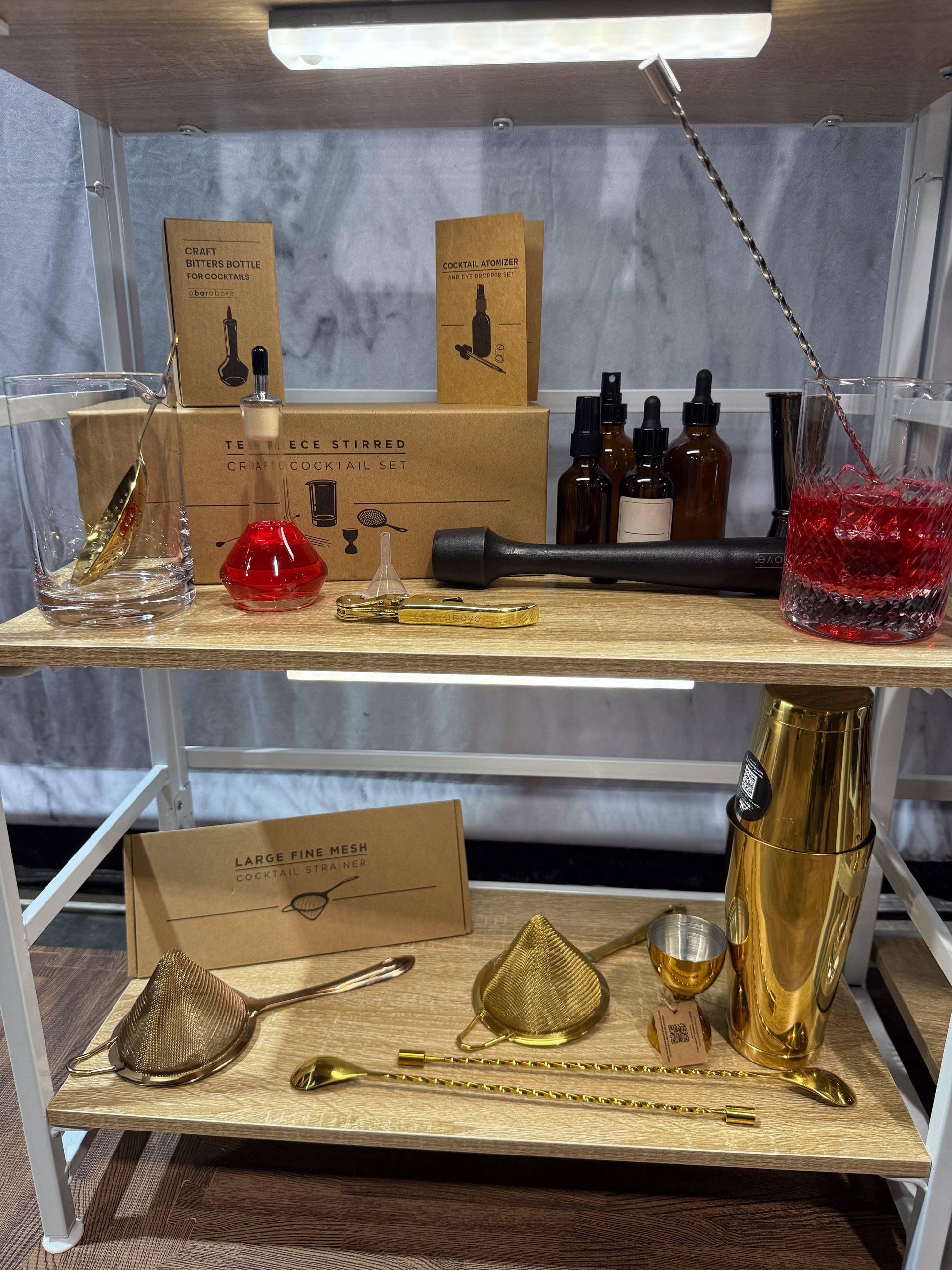 Bar Spoons (Spiral Handle, Set of 2), Gold - Marcel’s Culinary Experience