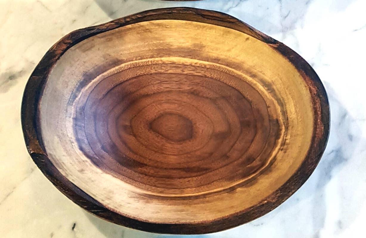 Peterman's 10" BLACK WALNUT OVAL BOWL - Marcel’s Culinary Experience