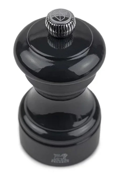 Peugeot Bistro Manual Salt Mill in Slate Grey Gloss Painted Wood - 4″ - Marcel’s Culinary Experience