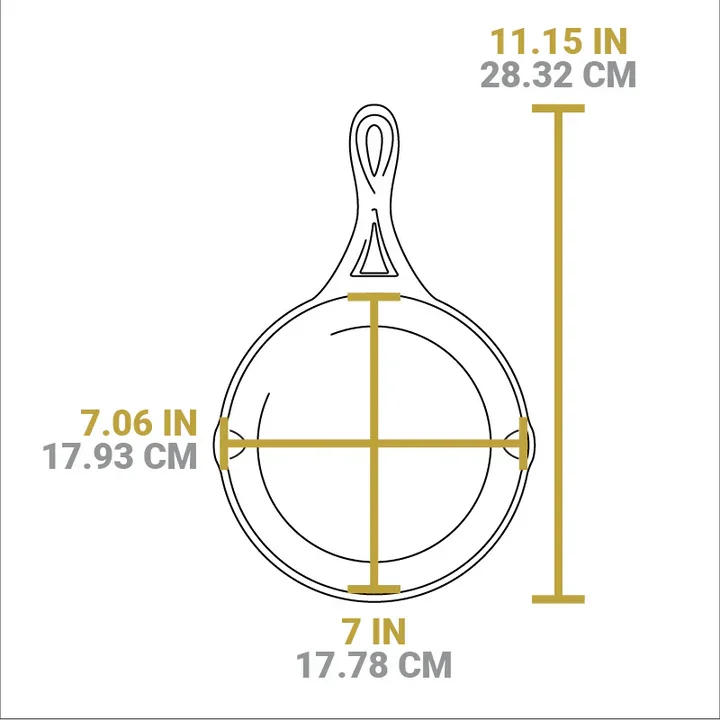 Lodge Blacklock Triple Seasoned Cast Iron Skillet 7" - Marcel’s Culinary Experience