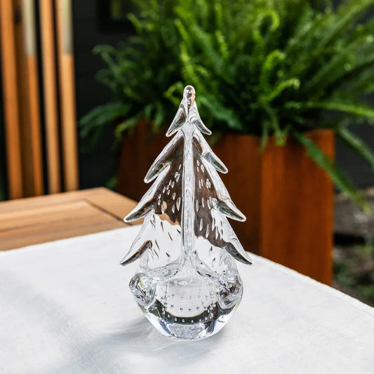 Simon Pearce Bubble Evergreen 8"
