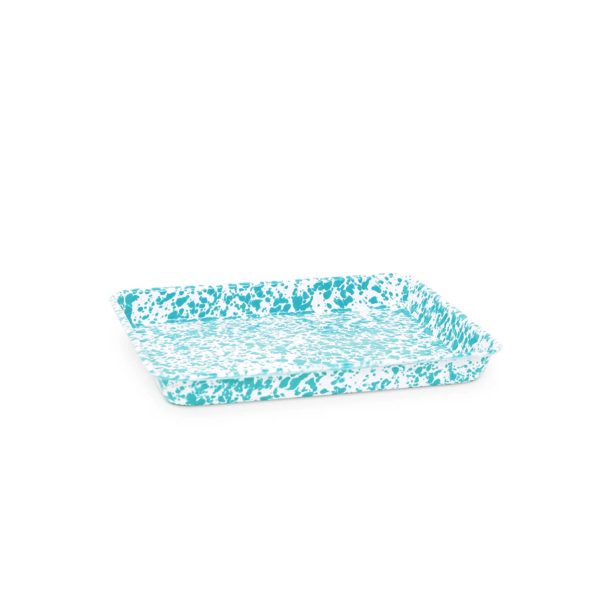Splatter Enamelware Small Rectangular Tray - Marcel’s Culinary Experience