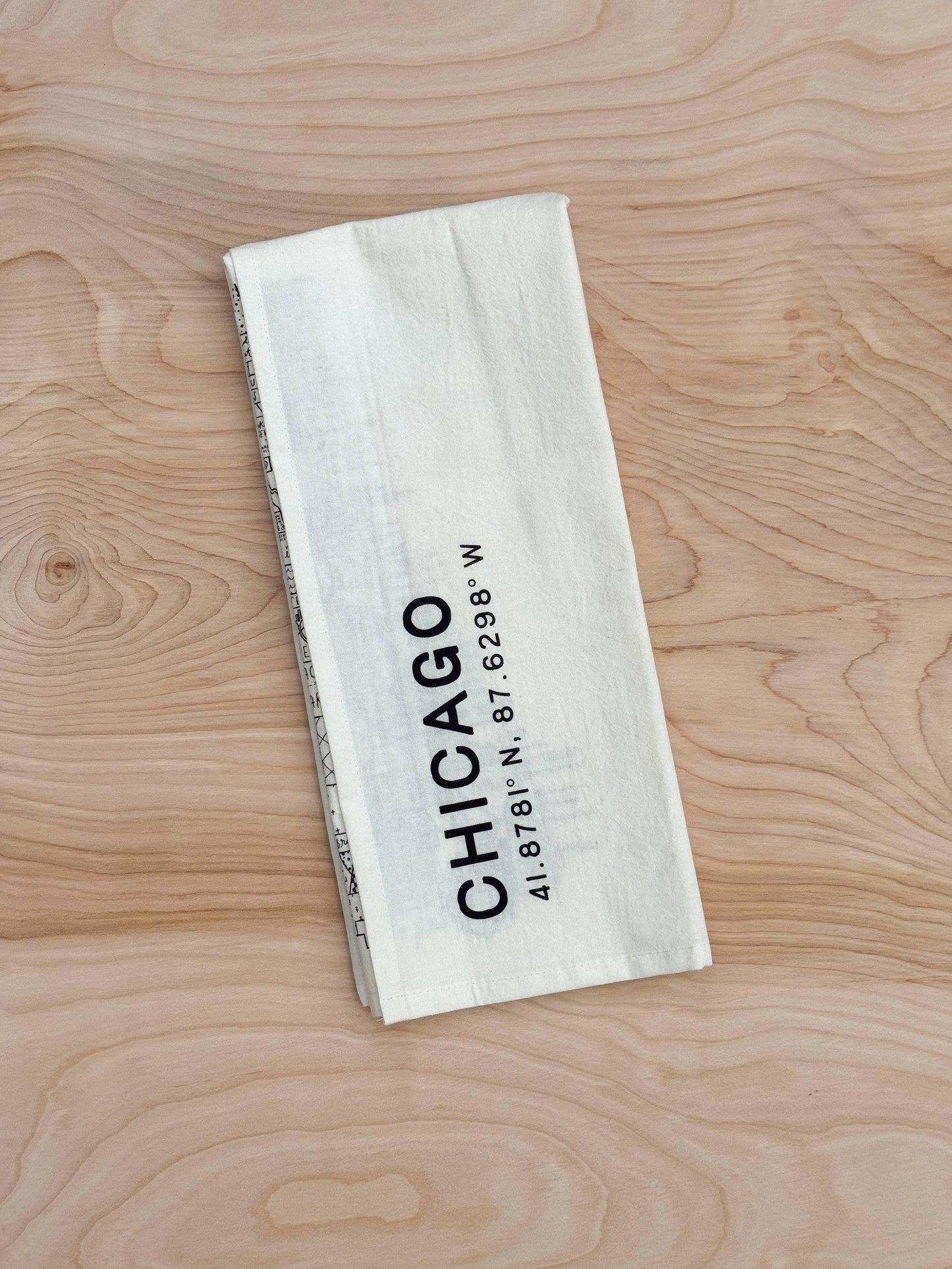 Chicago Map Tea Towel - Marcel’s Culinary Experience
