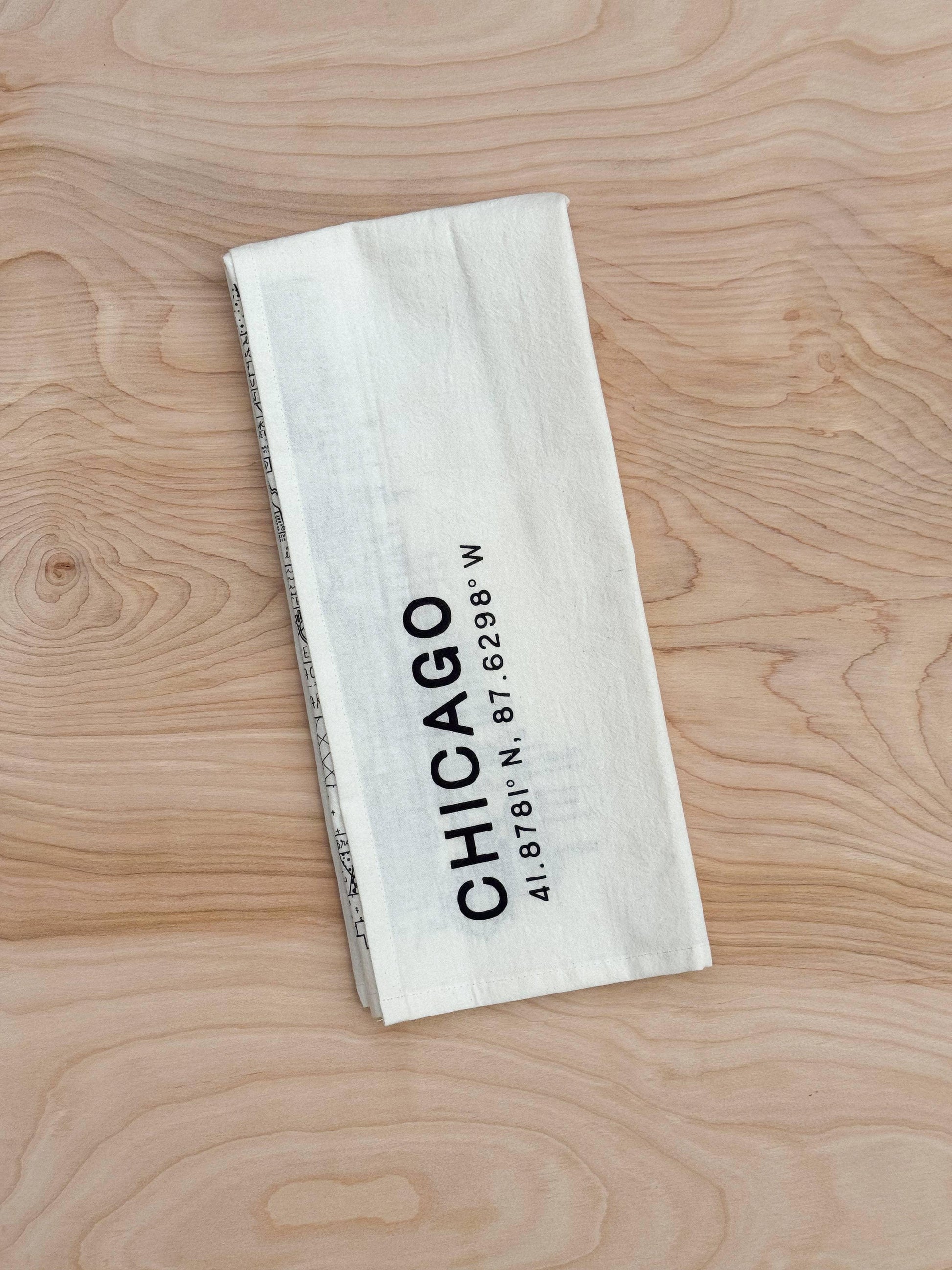 Chicago Map Tea Towel - Marcel’s Culinary Experience