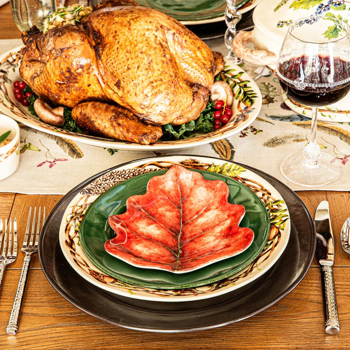 Juliska Forest Walk Leaf Plates Set/4