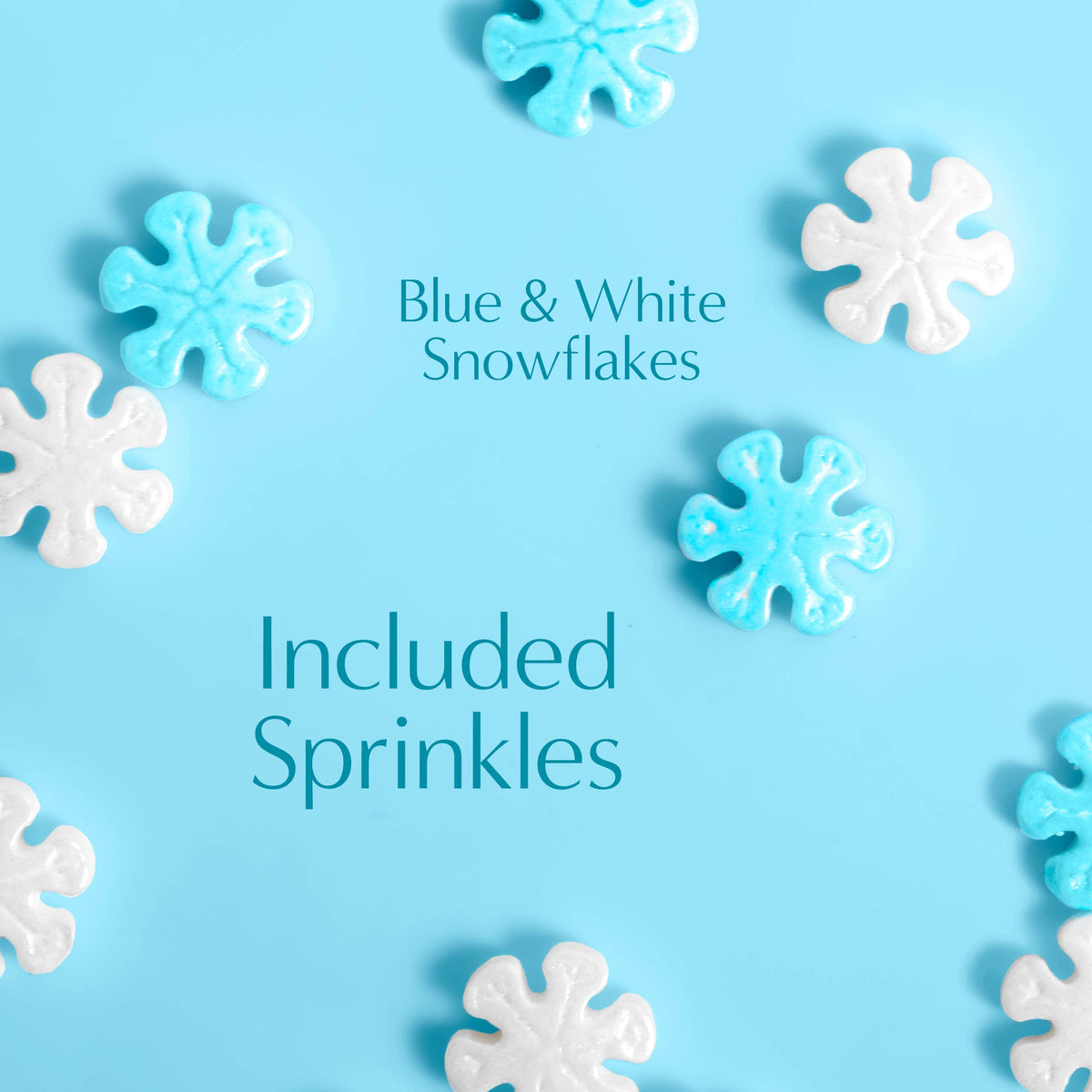 Sprinklemania Snowflakes Sprinkles, 3.5 oz Cube