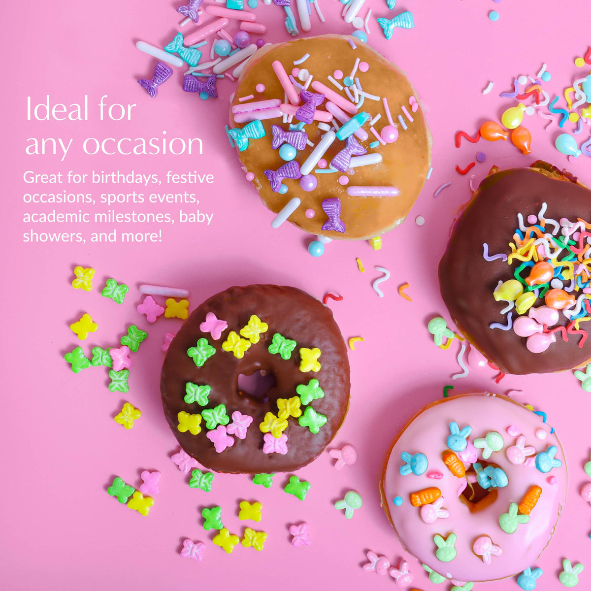 Sprinklemania Balloon & Twirls Sprinkles, 3.5 oz Cube