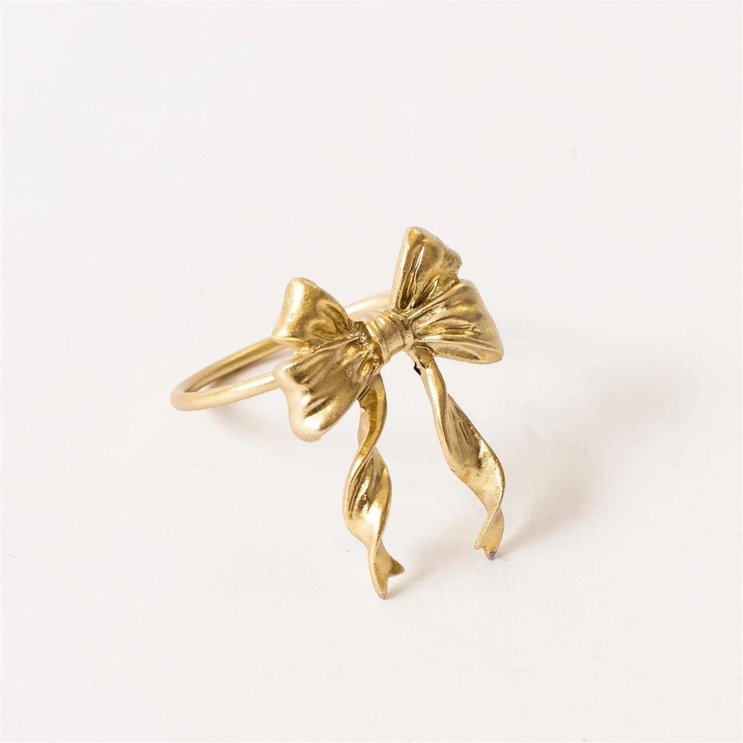 Napkin Ring - Gold Finish Bow - Marcel’s Culinary Experience