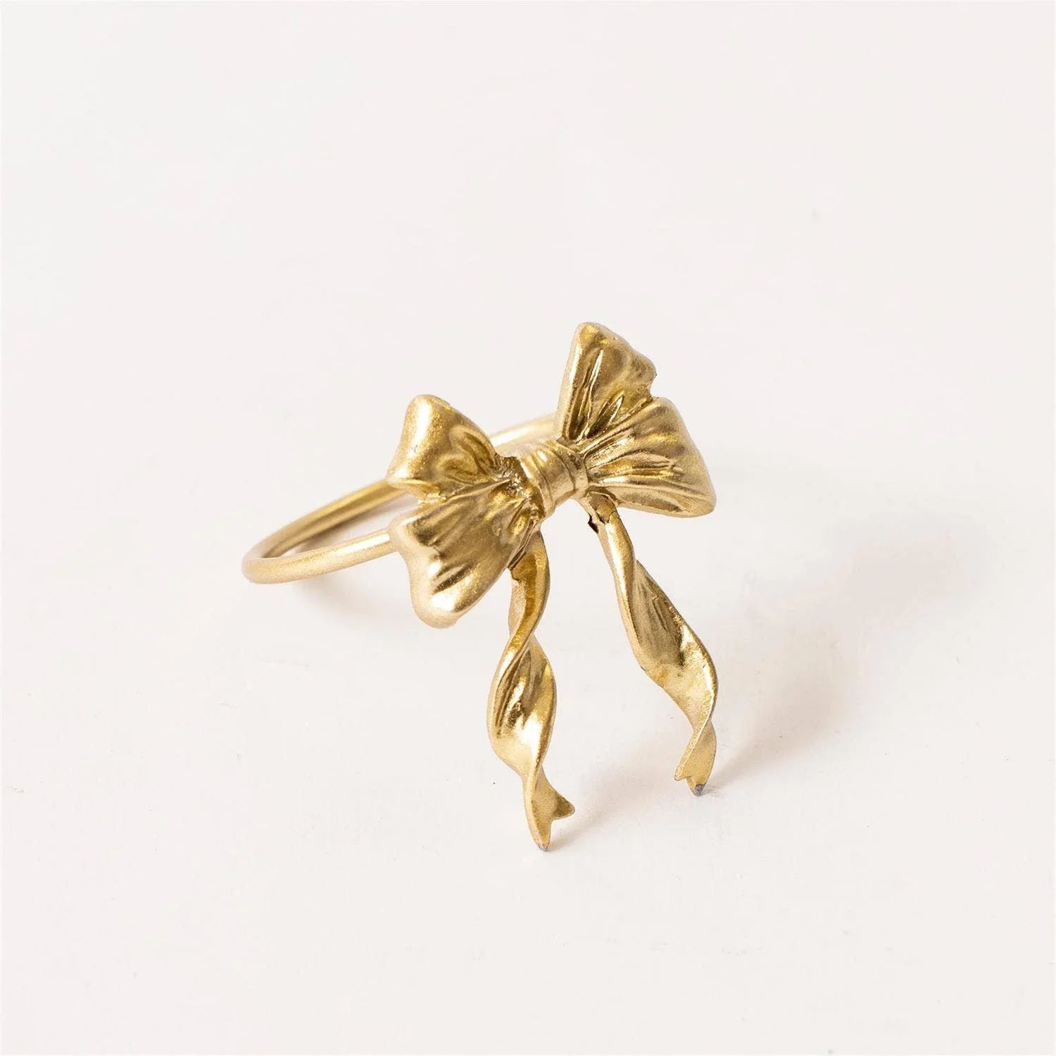 Napkin Ring - Gold Finish Bow - Marcel’s Culinary Experience