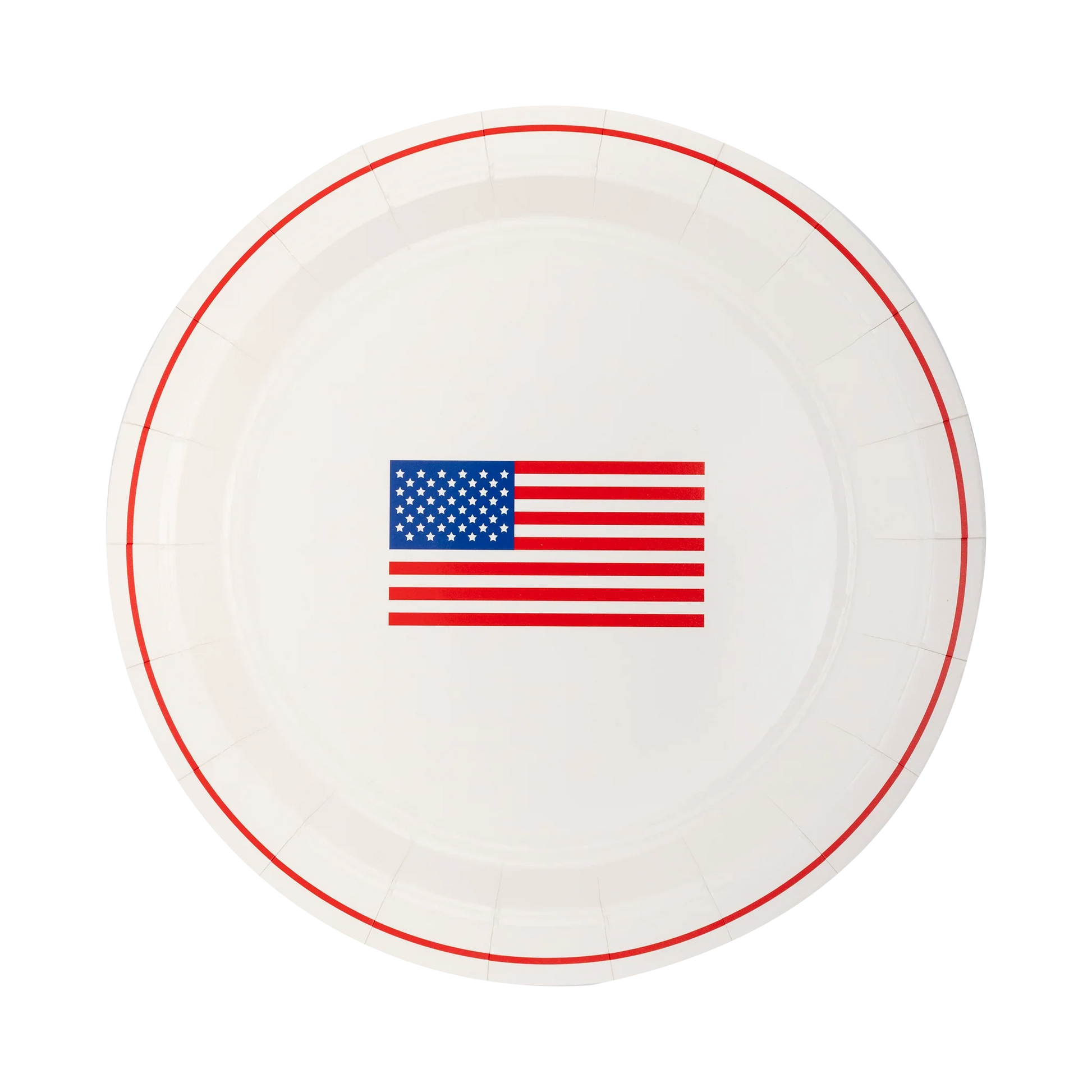 Round Flag Paper Plate - Marcel’s Culinary Experience