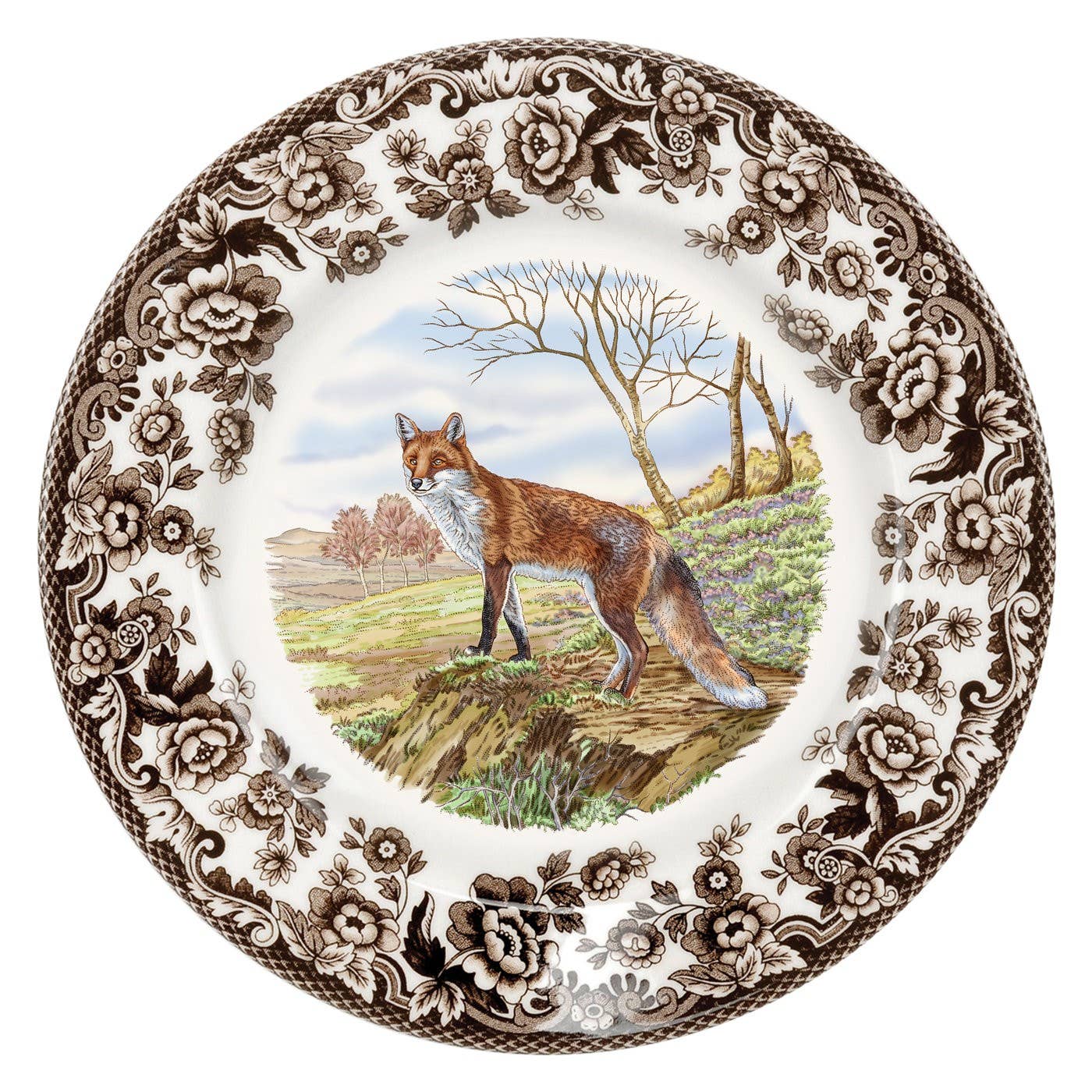 Spode Woodland Salad Plate 8" (Red Fox)