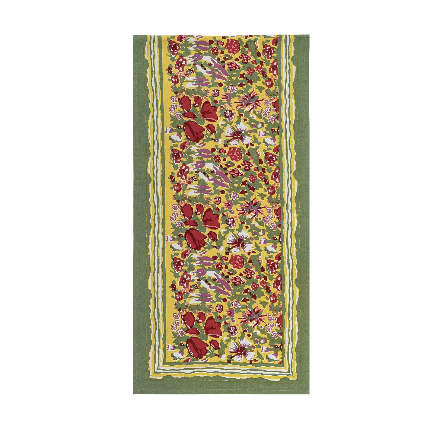 Couleur Nature Jardin Red & Green | Table Runner - Marcel’s Culinary Experience