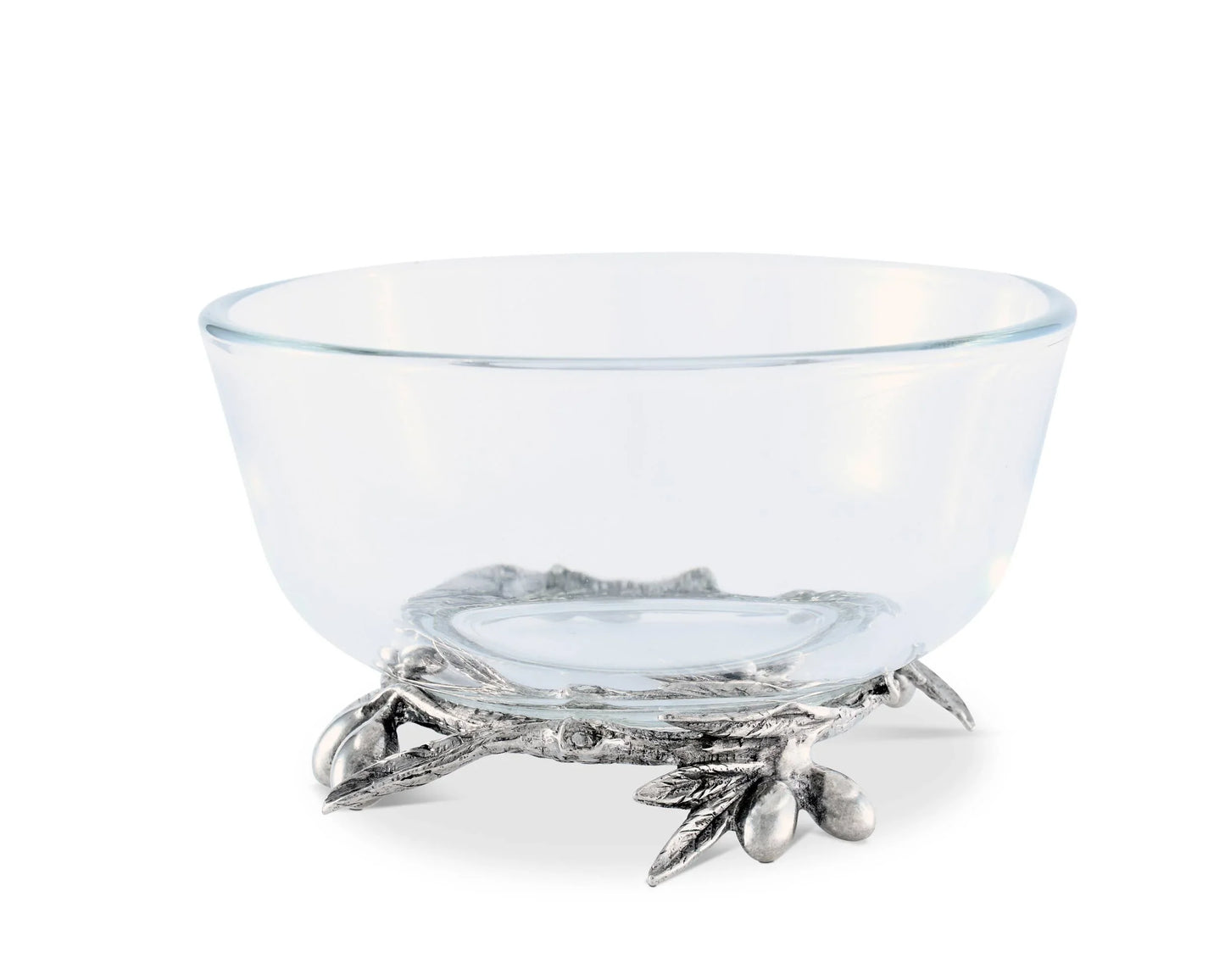 Vagabond House Olive Grove Glass & Pewter Bowl - Marcel’s Culinary Experience