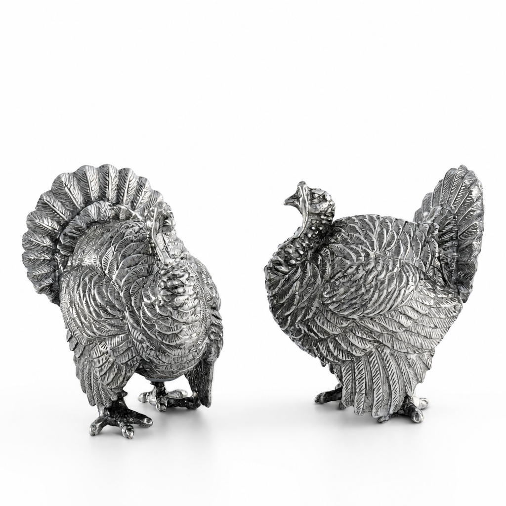 Pewter Turkey Salt & Pepper Shakers