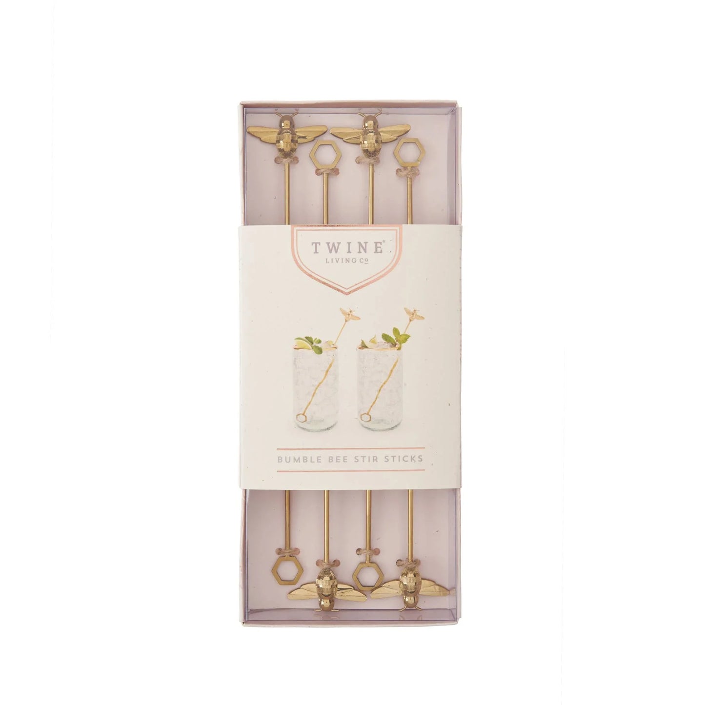 Gold Plated Stainless Steel Bumble Bee Stir Sticks Set of 4 - Marcel’s Culinary Experience