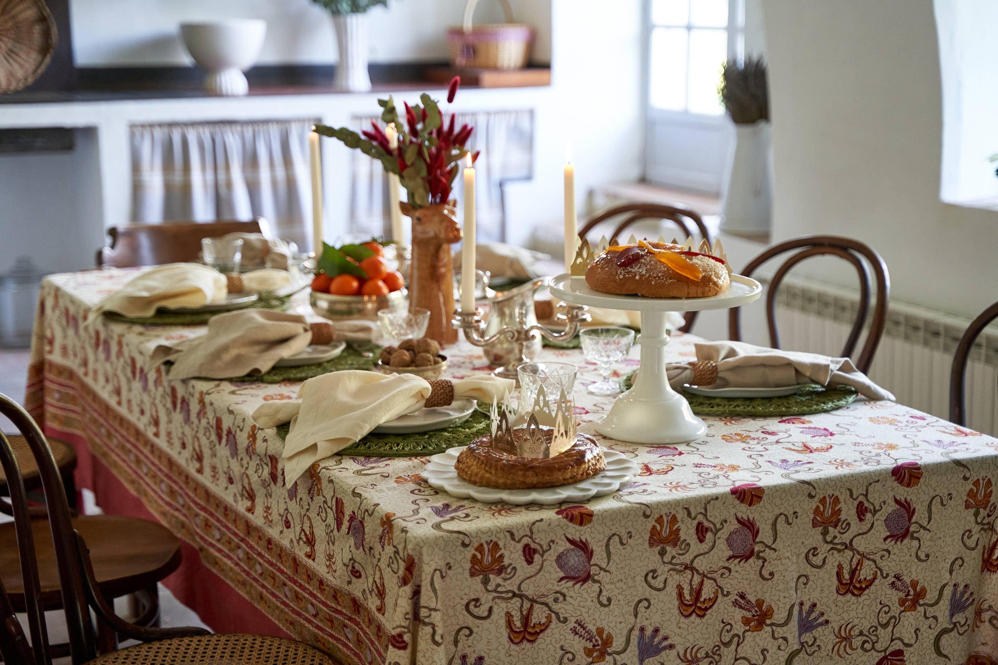 Couleur Nature Fleurs des Indes | Tablecloth - Marcel’s Culinary Experience