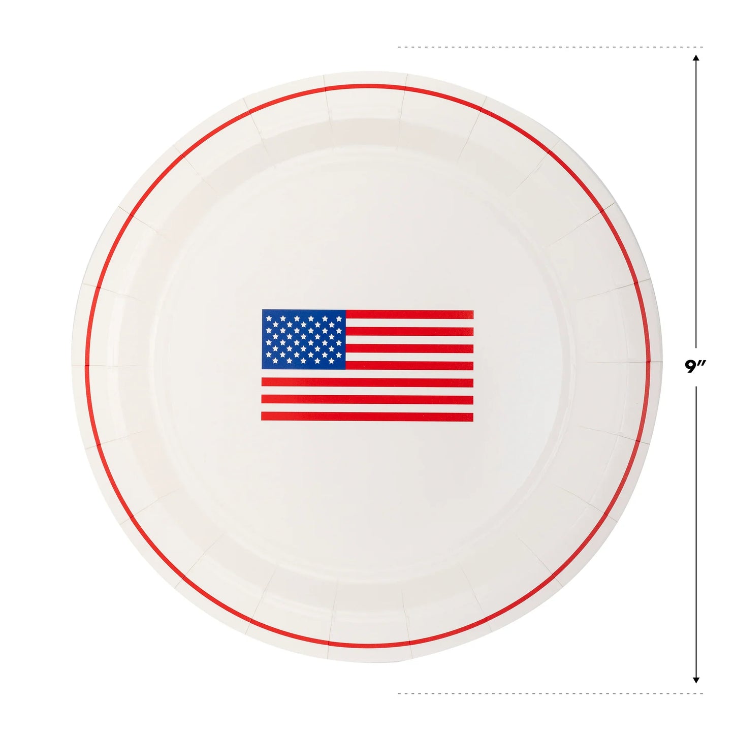Round Flag Paper Plate - Marcel’s Culinary Experience