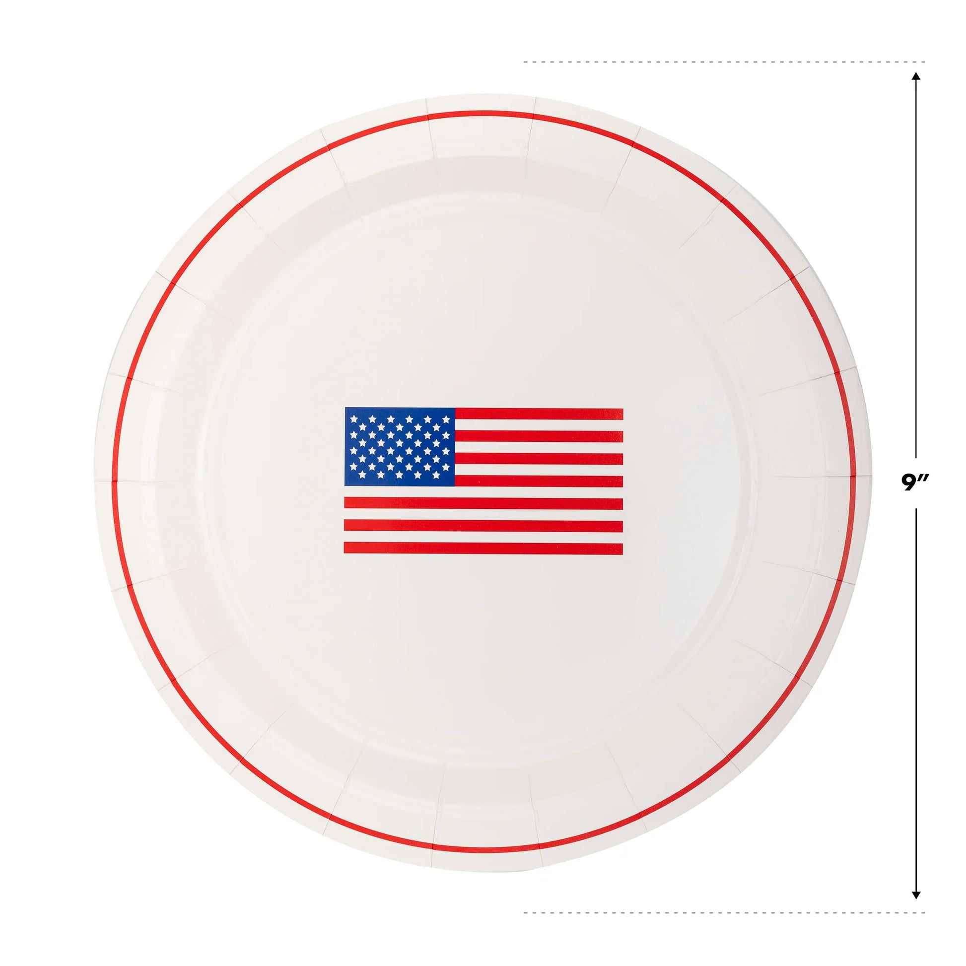Round Flag Paper Plate - Marcel’s Culinary Experience