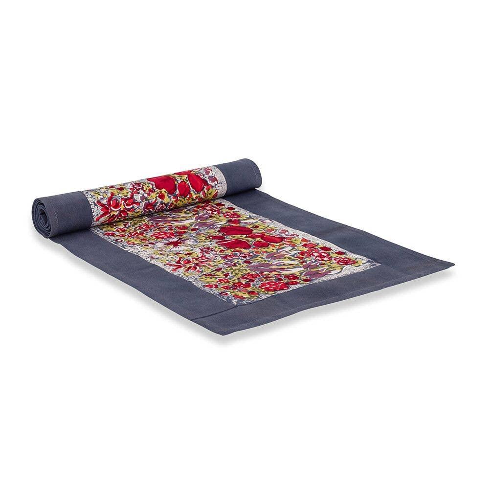 Couleur Nature Jardin Red & Grey | Table Runner - Marcel’s Culinary Experience