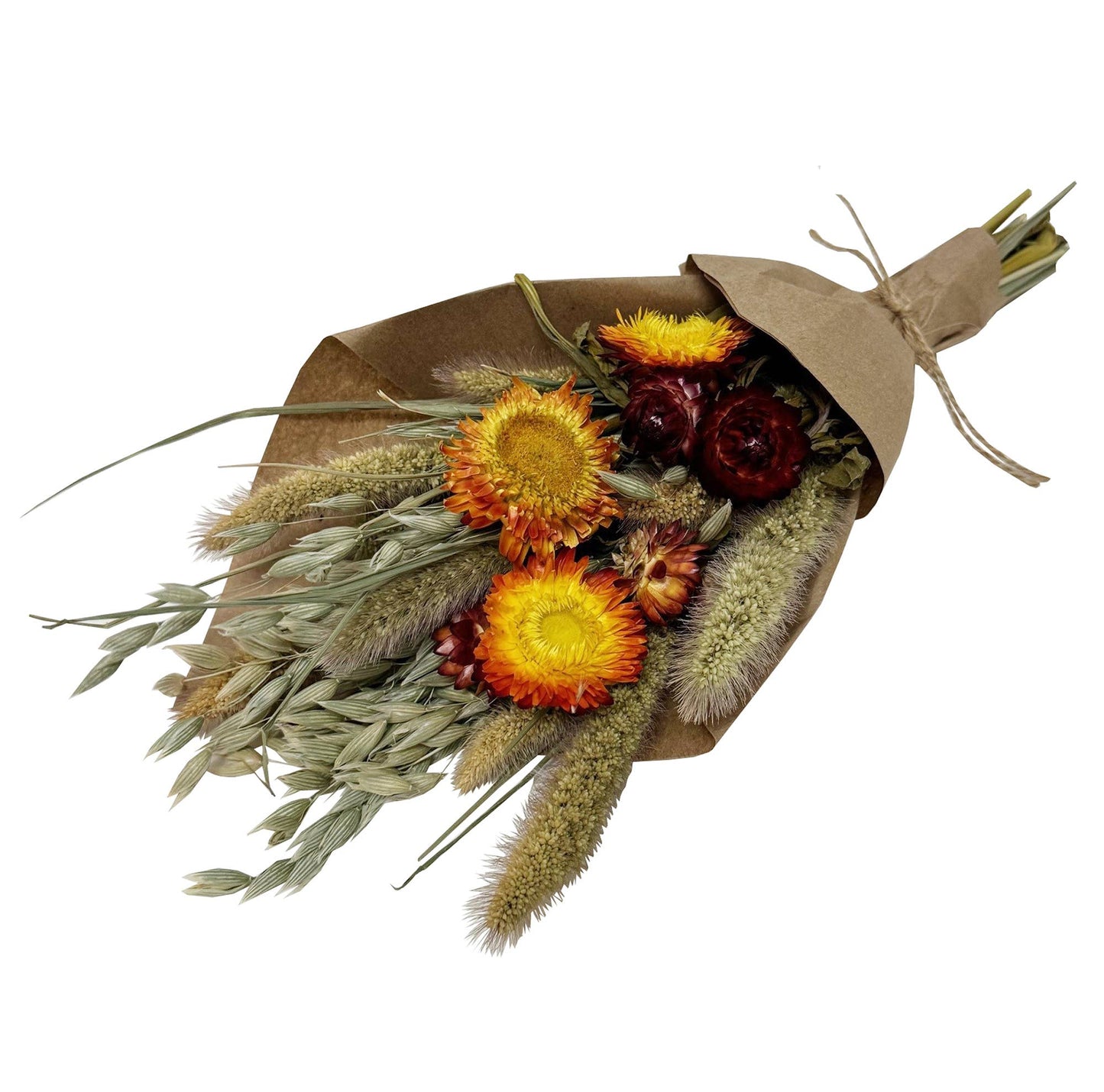 Petite Harvest 12" Bouquet: Strawflower Fields #186