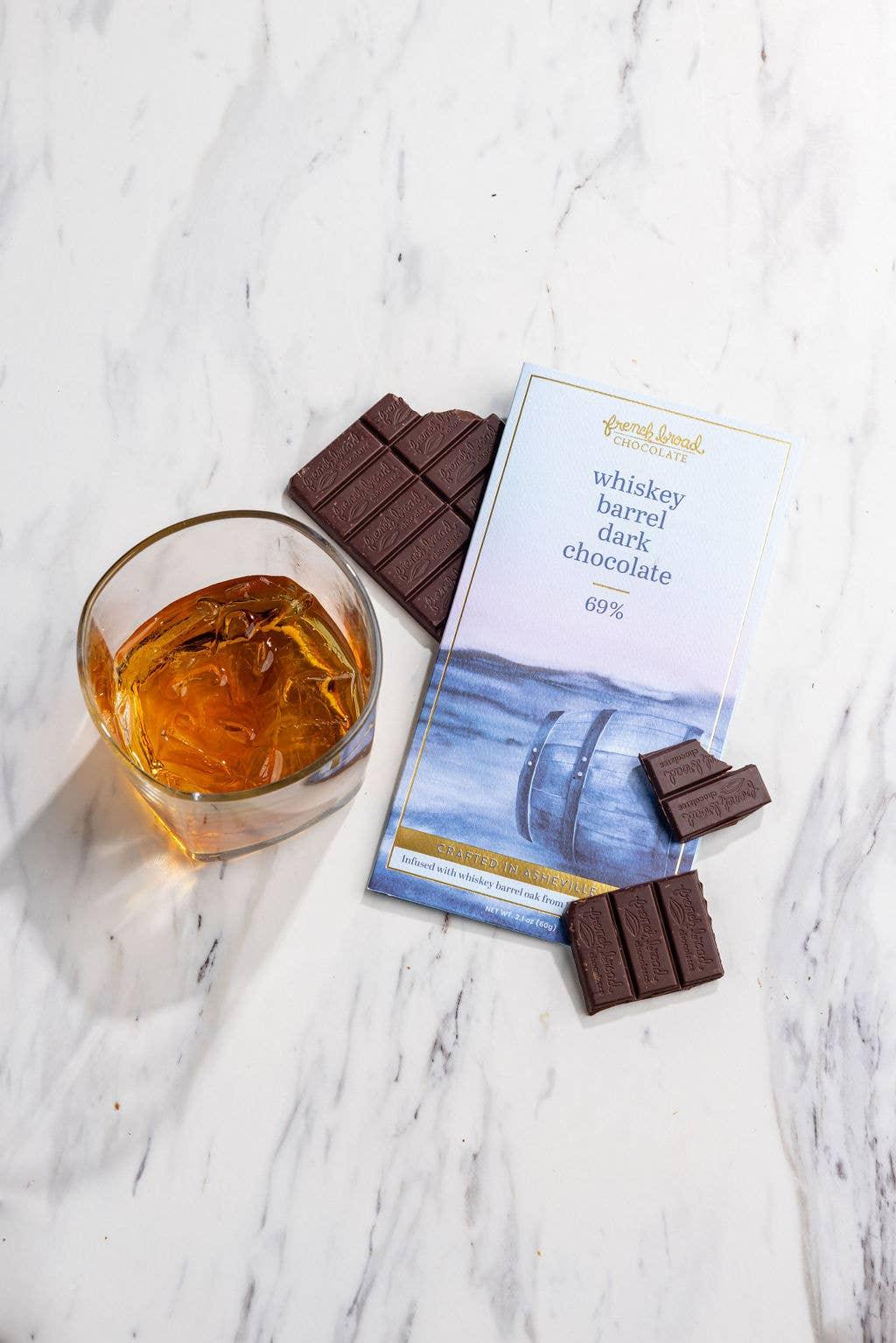 Whiskey Barrel with Smoked Salt Chocolate Bar 68% - 60g - Marcel’s Culinary Experience