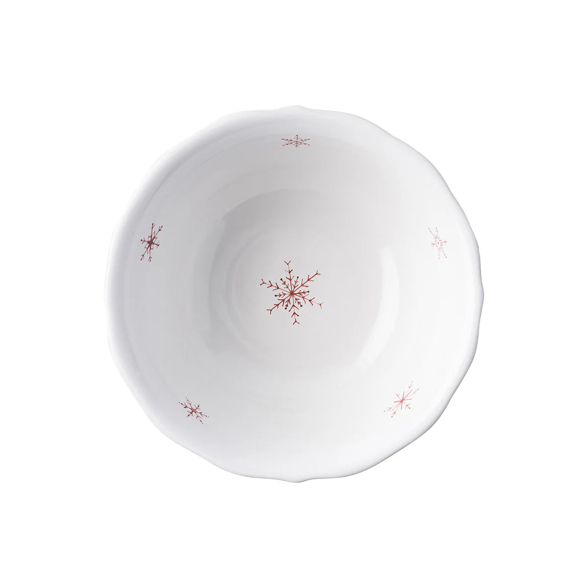 Juliska Country Estate Winter Frolic Cereal/Ice Cream Bowl - Ruby
