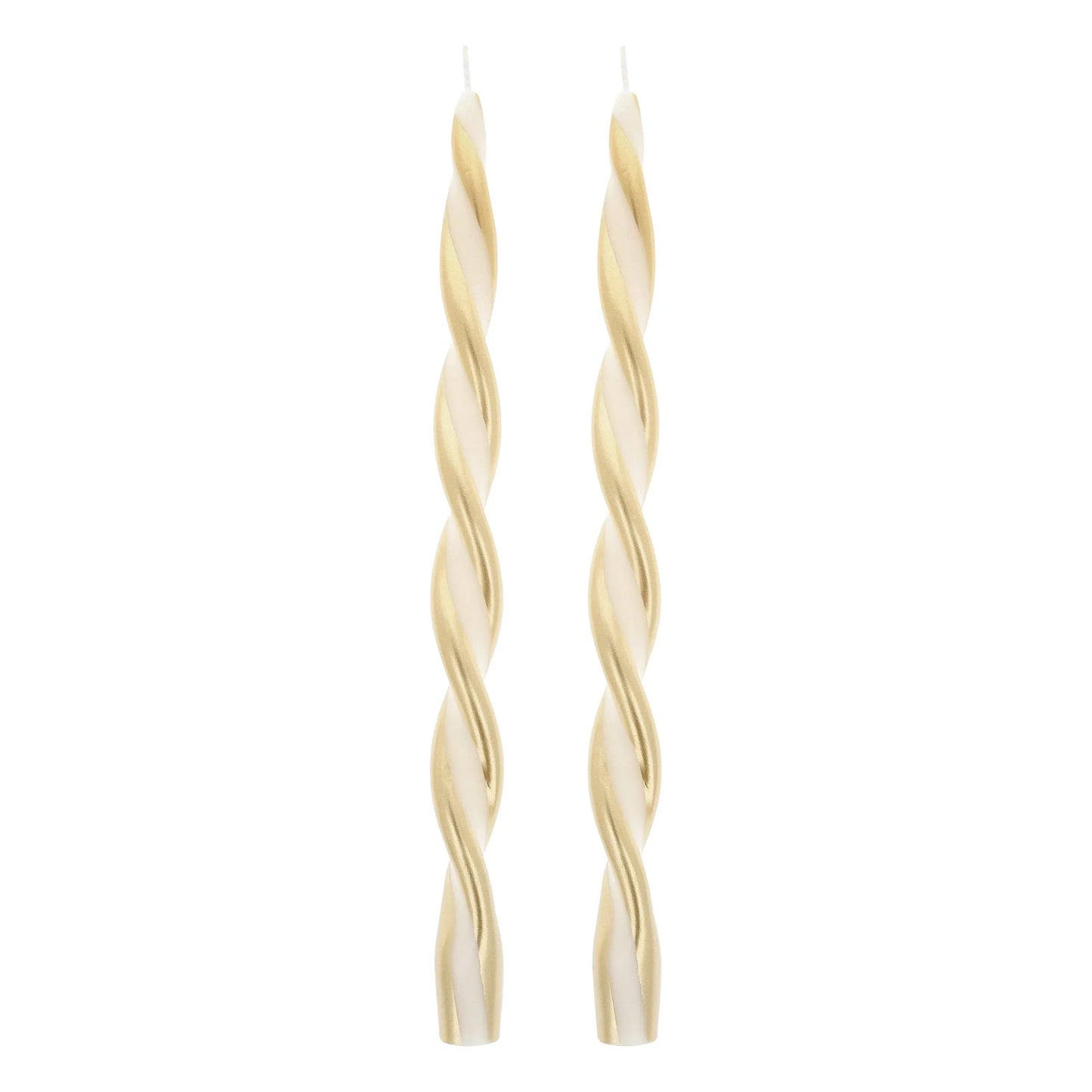 Gold Stripe Twist Candles - Marcel’s Culinary Experience