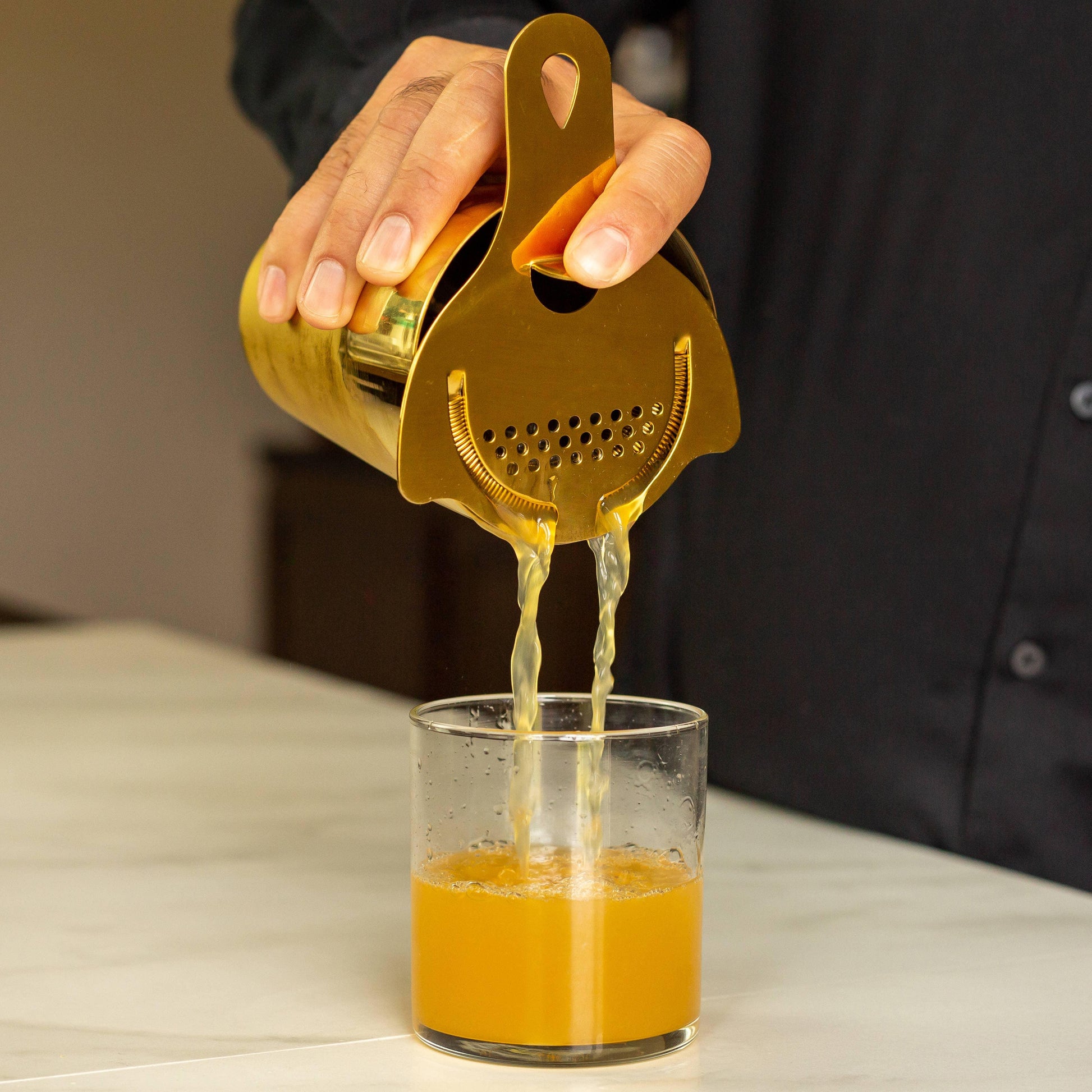 Hawthorne Strainer, Gold Cocktail Strainer - Marcel’s Culinary Experience