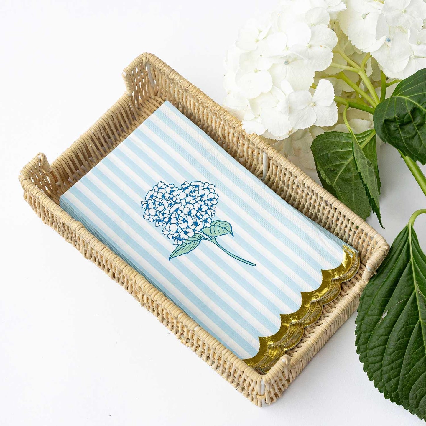 Hydrangea Stem Paper Guest Towel