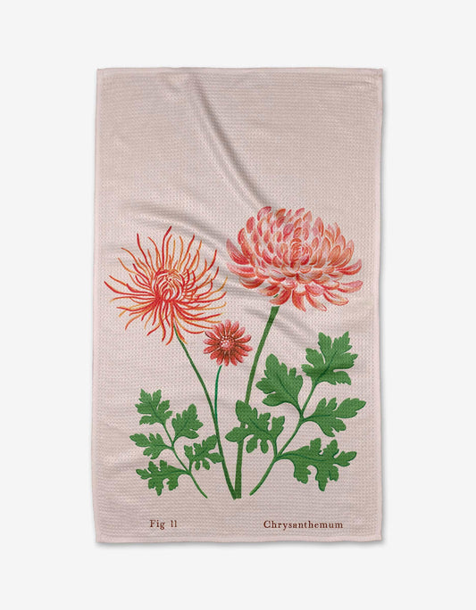 Geometry November Chrysanthemum Tea Towel - Marcel’s Culinary Experience