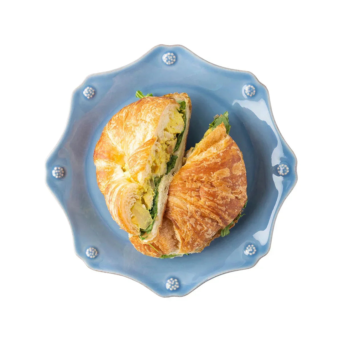 Juliska Berry & Thread Scalloped Dessert/Salad Plate - Chambray