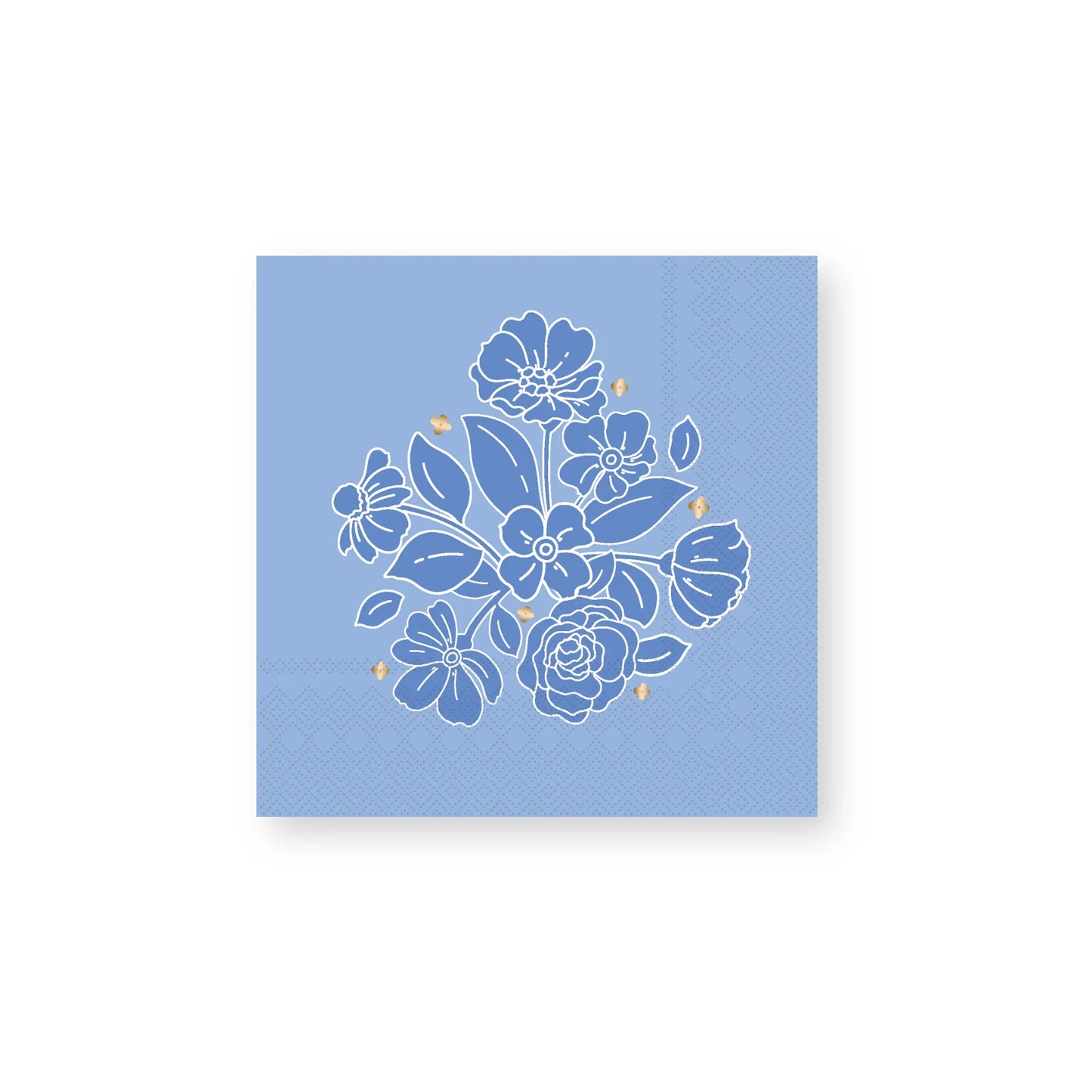BELLE BLUE ELEGANT FLORAL COCKTAIL NAPKINS - Marcel’s Culinary Experience