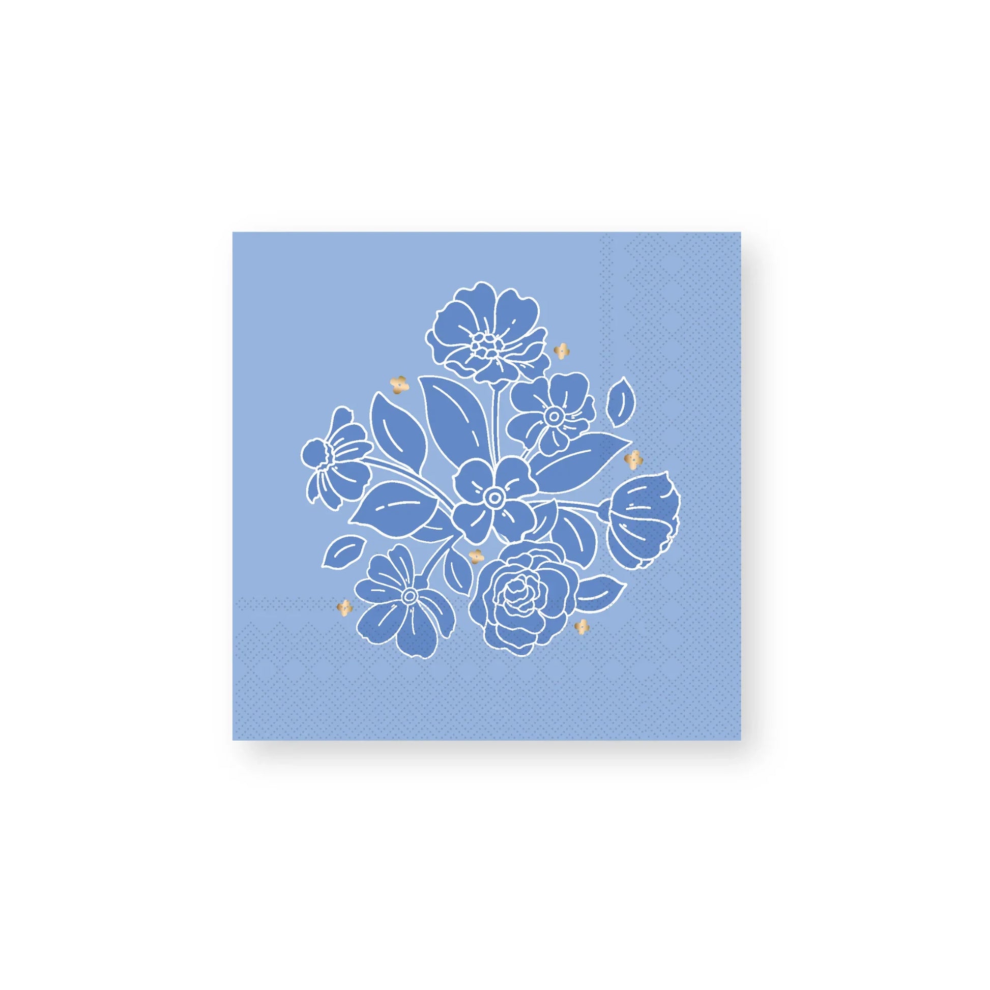 BELLE BLUE ELEGANT FLORAL COCKTAIL NAPKINS - Marcel’s Culinary Experience