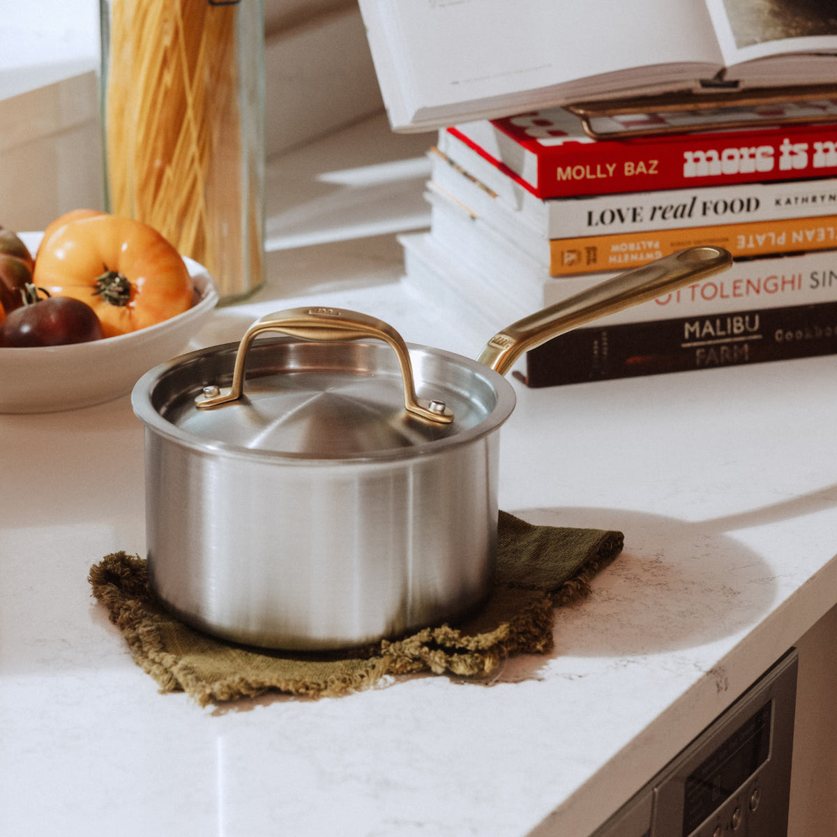 Made In Stainless Clad Saucepan
