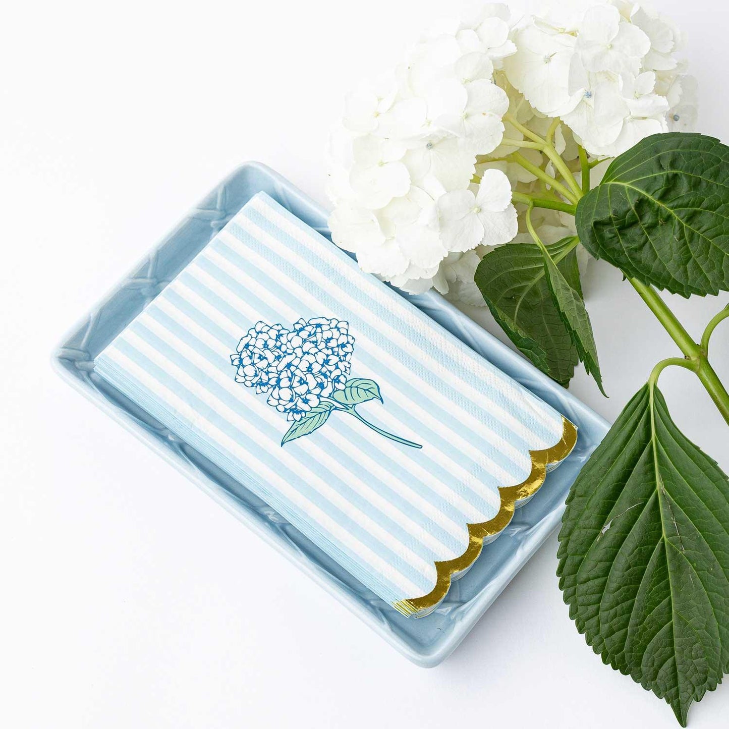 Hydrangea Stem Paper Guest Towel