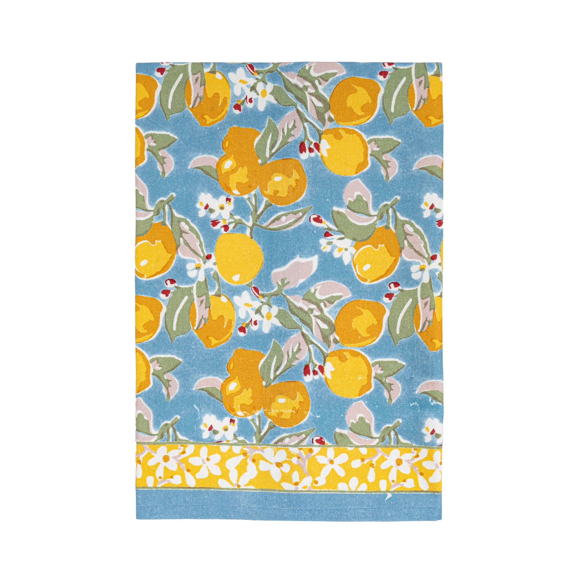 Citron Blue & Yellow Tea Towels 20x30 - Marcel’s Culinary Experience