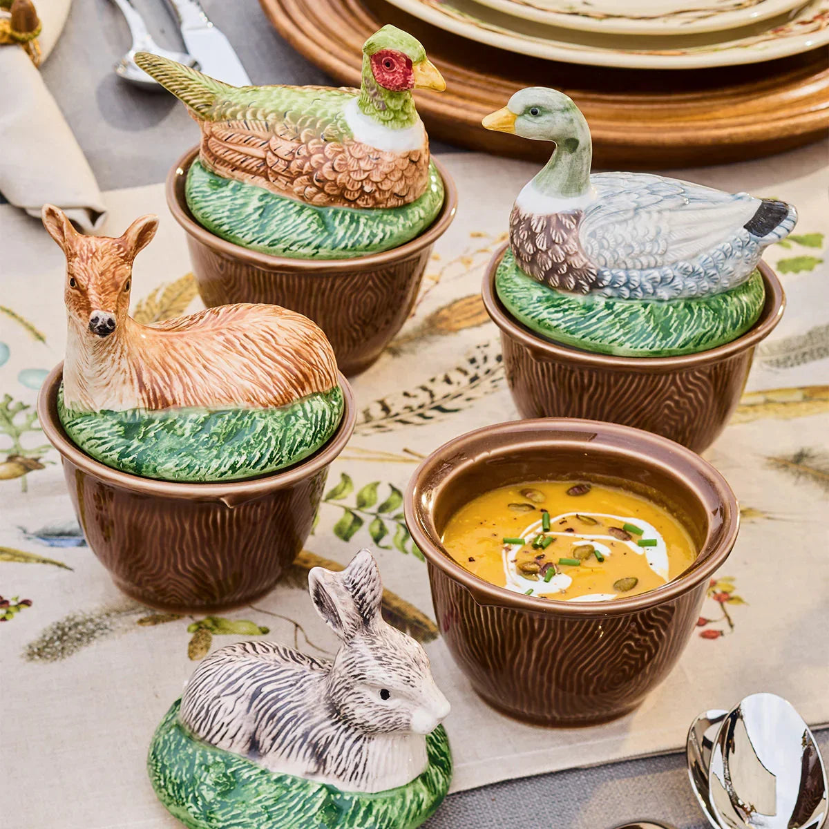 Juliska Forest Walk Pheasant Bowl with Lid