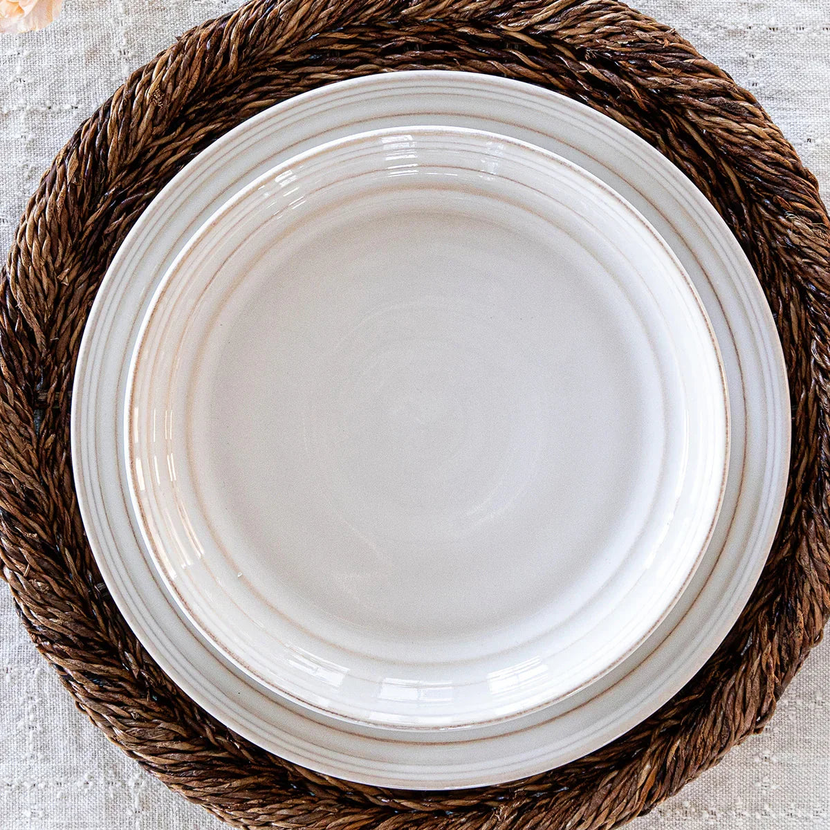 Juliska Bilbao Dessert/Salad Plate - Whitewash
