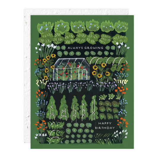 Garden Greenhouse - Birthday Card - Marcel’s Culinary Experience