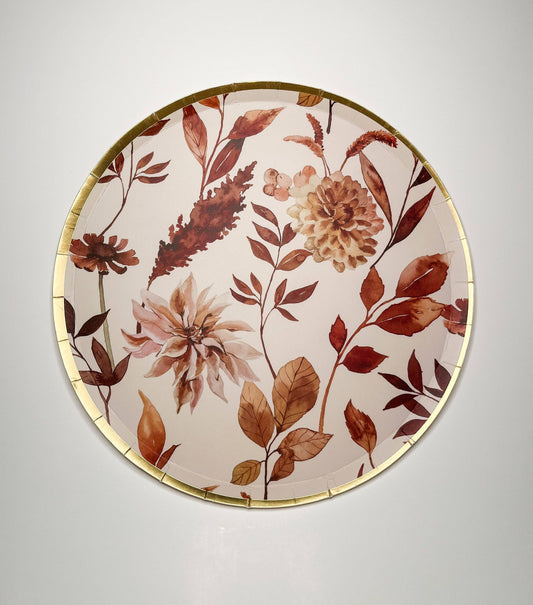Fall Leaf Paper Plate (8pcs)