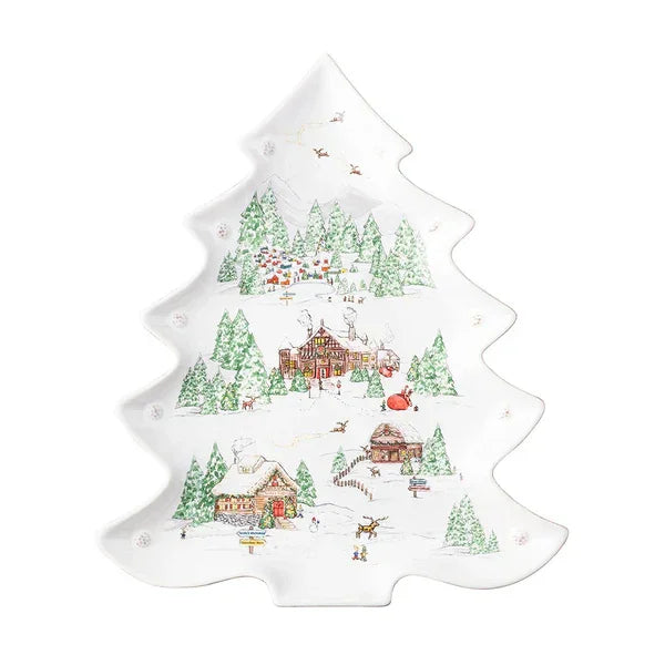 Juliska Berry & Thread North Pole 15" Tree Platter - Marcel’s Culinary Experience
