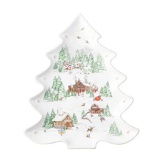 Juliska Berry & Thread North Pole 15" Tree Platter - Marcel’s Culinary Experience