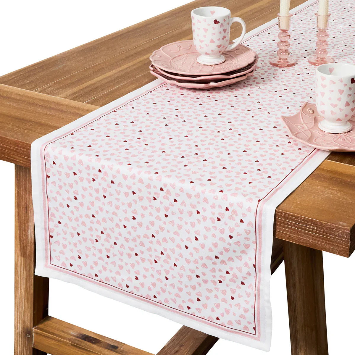 Juliska Love You More 18" x 90" Table Runner - Pink