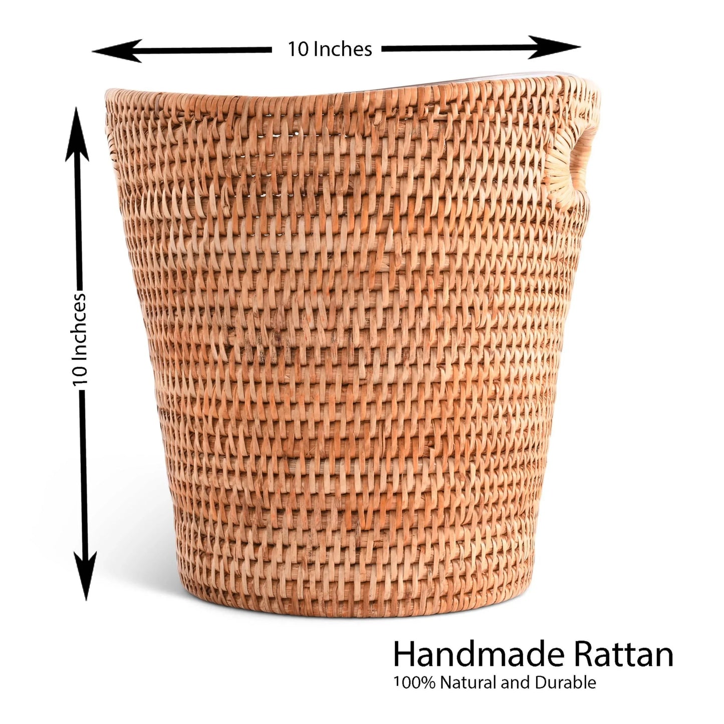 Vagabond House Hand Woven Rattan Wicker Champagne Bucket / Ice Bucket - Marcel’s Culinary Experience
