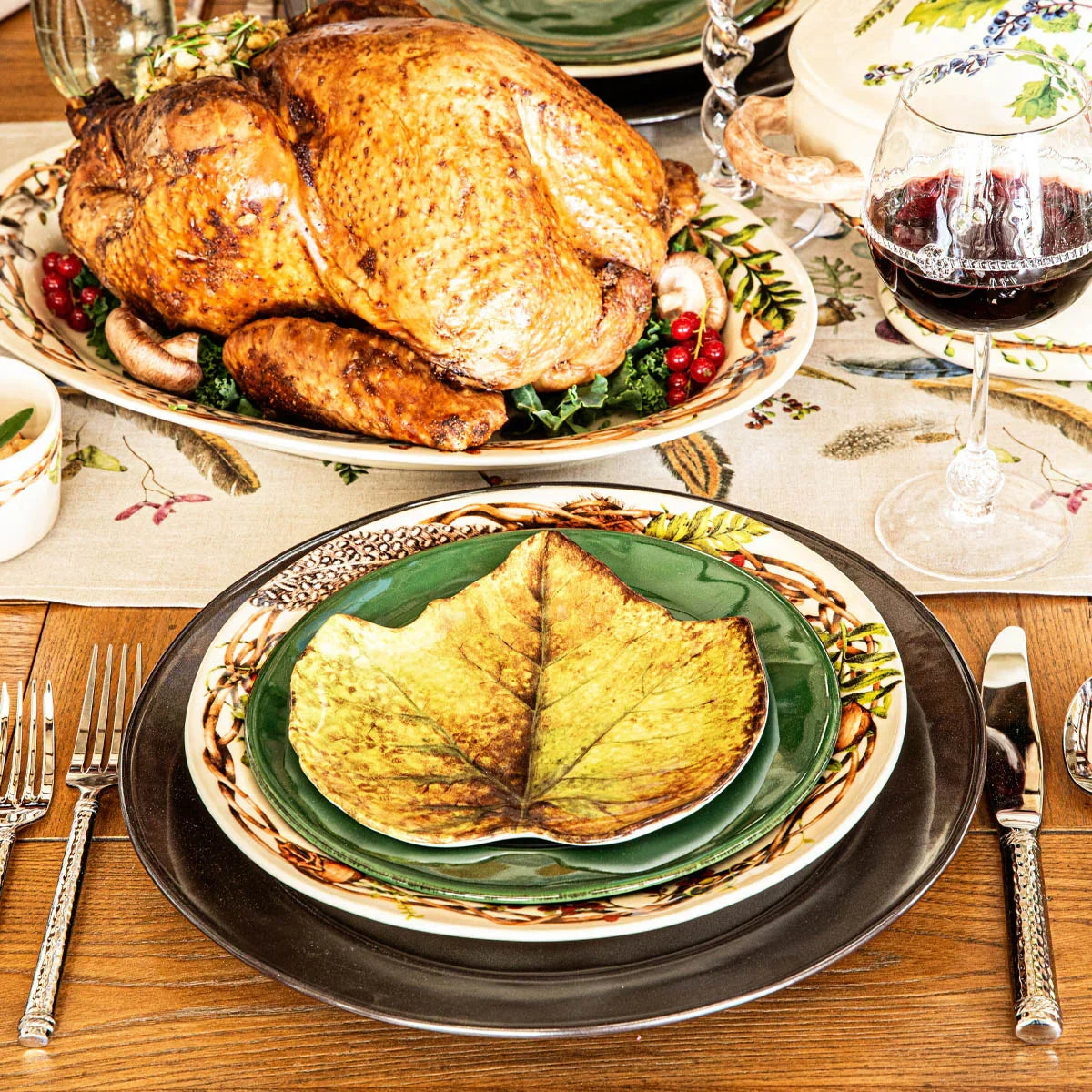 Juliska Forest Walk Leaf Plates Set/4