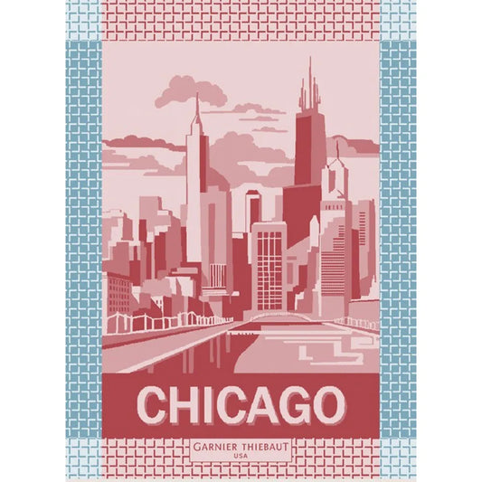 Garnier Thiebaut Chicago Red & Blue Kitchen Towel