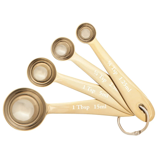 Gold Measuring Spoons Set of 4 - Marcel’s Culinary Experience