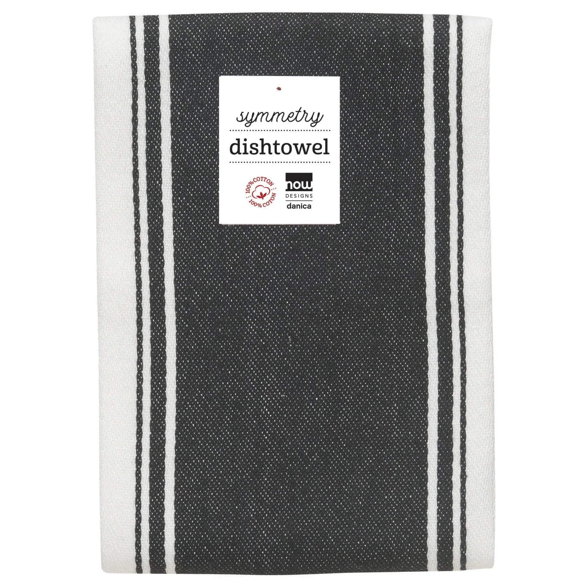 Symmetry Black Dishtowel - Marcel’s Culinary Experience