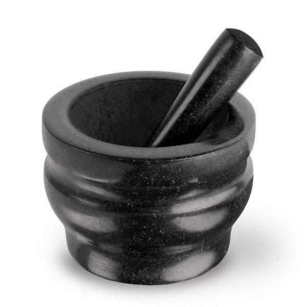 5.5" Black Granite Mortar & Pestle - Marcel’s Culinary Experience